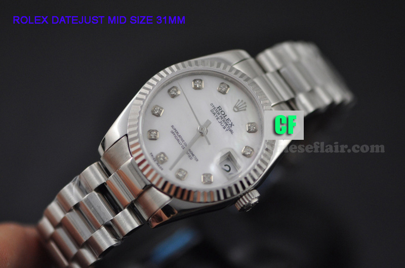 Rolex Datejust SS White MOP Dial MID SIZE 31MM Watch